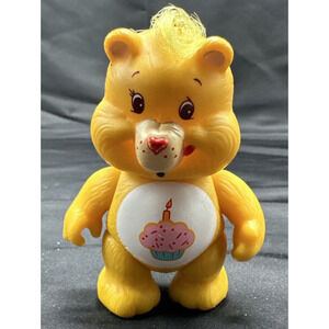 Vtg Care Bears Kenner Birthday Bear Cupcake Posable Figure